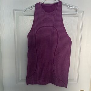 lululemon Run Swiftly Tech High Neck Tank Top. Pink. Size 6